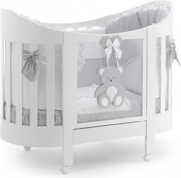 Детская кроватка Italbaby Peluche Oval / 070.1400-0077