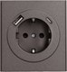 Розетка Kranz Strong KR-78-0704-6 (графит) - 