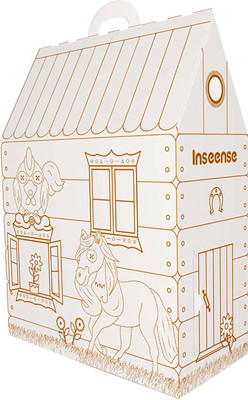 3D-раскраска Inseense Кошкин домик / 1428, твердая обложка