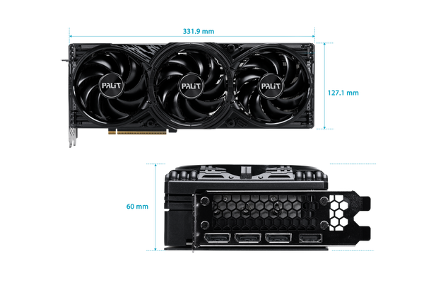 Видеокарта Palit RTX 5080 GamingPro 16GB GDDR7 (NE75080019T2-GB2031A)