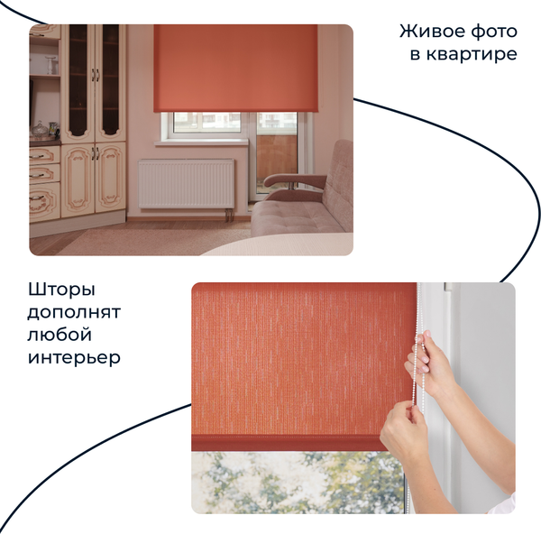 Рулонная штора Franc Gardiner Shantung 100x160 / 7792829 (бордо)