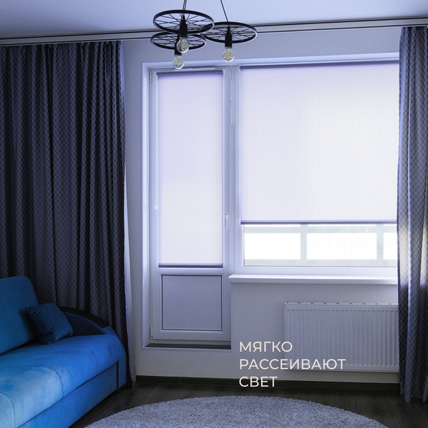 Рулонная штора Franc Gardiner Shantung 70x160 / 8317062 (сиреневый)