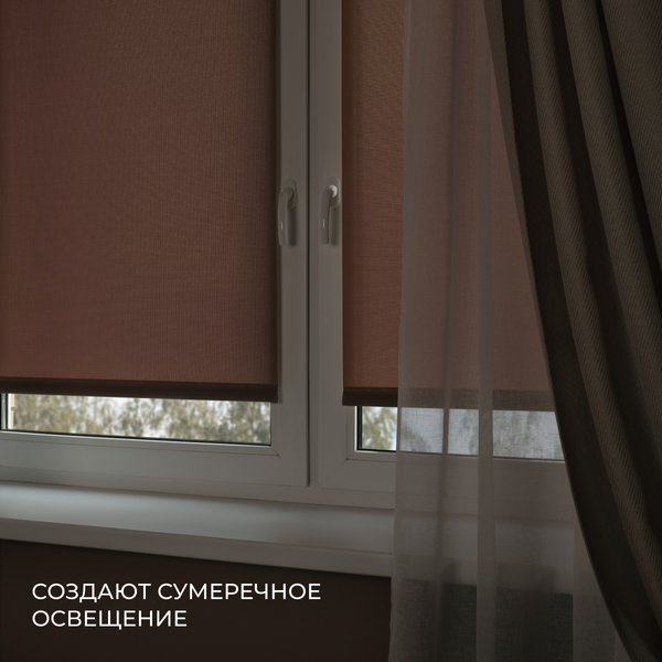 Рулонная штора Franc Gardiner Juta 70x160 / 7794076 (какао)