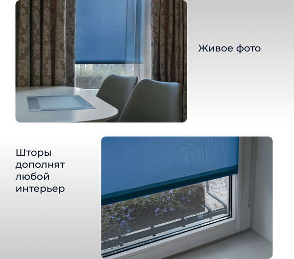 Рулонная штора Franc Gardiner Juta 50x160 / 9403219618 (синий)