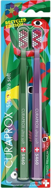 Набор зубных щеток Curaprox Ultrasoft d0.10мм Duo Recycled 2024 (2шт)
