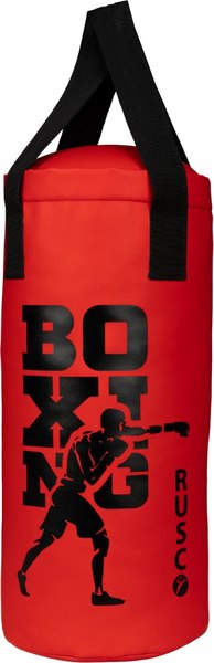 Боксерский мешок RuscoSport Atlet 16кг (винил красный)