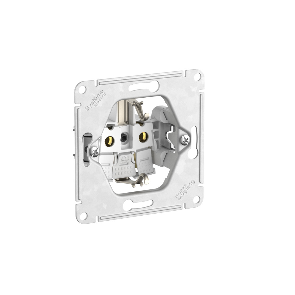 Розетка Systeme (Schneider) Electric AtlasDesign ATN000143S с заземлением (белый) — фото 4