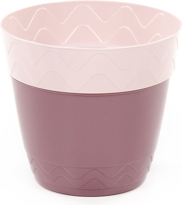 Кашпо Полесье Милана / 06711 (светло-кремовый/бледно-бордовый) -