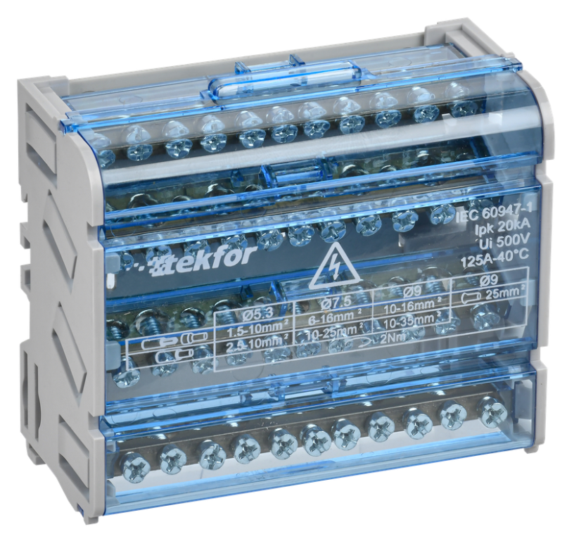 Шина нулевая в корпусе IEK TF-DN10-4-11-125