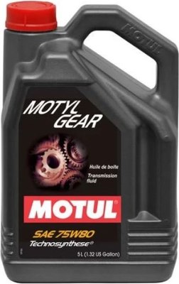 Трансмиссионное масло Motul Motylgear 75W80 / 106466 (5л) - 