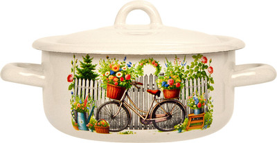 Кастрюля Лысьвенские эмали Романтика С-16072/4 ЖмЭК - 