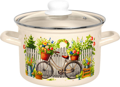 Кастрюля Лысьвенские эмали Романтика С-1612 САП2/4ЖмЭК -