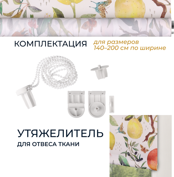 Рулонная штора Franc Gardiner Print Фрукты 65x160 / 9403217494 (мультиколор)