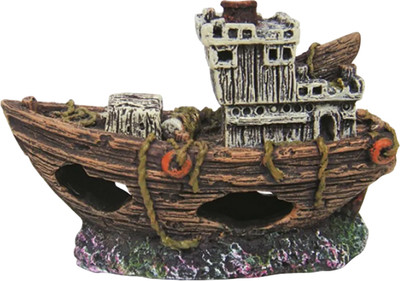 Декорация для аквариума Prime Затонувший буксир мини PR-BM169-21 - 