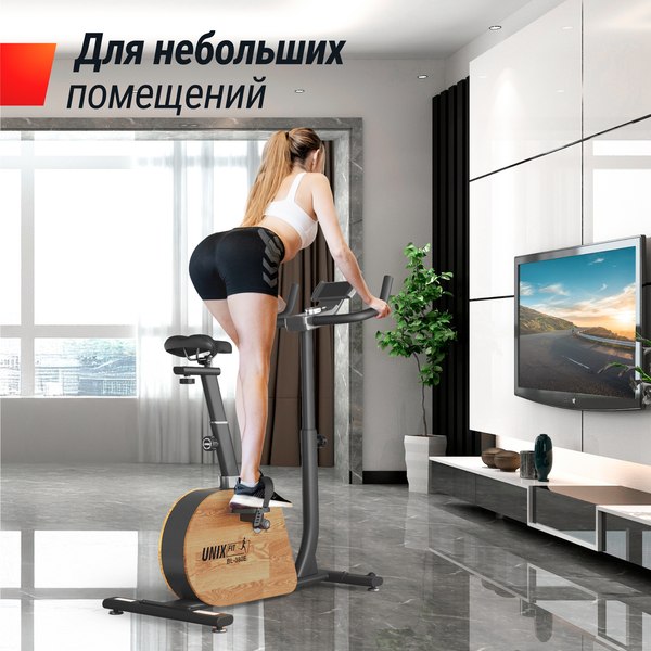 Велотренажер UNIX Fit BL-380E Wood / MBBL380E