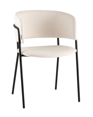 Стул Stool Group Нэлли AV 486-L10-9005 (буклированный велюр белый) -