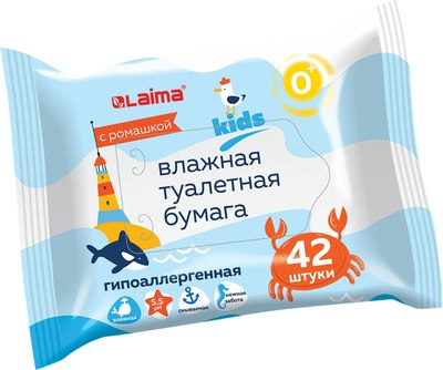 

Влажная туалетная бумага, Детская / 115223