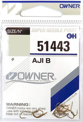Набор крючков рыболовных Owner Aji B oxidized gold №7 / 51443-07 (11шт) -