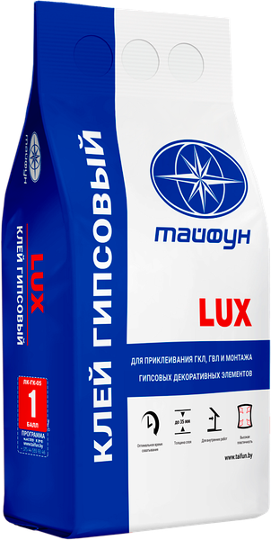 Клей для гипсокартона Тайфун Люкс (5кг)
