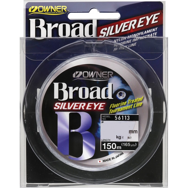 Леска монофильная Owner Broad Silver Eye 0.12мм 1.5кг / 56113-012 (150м)
