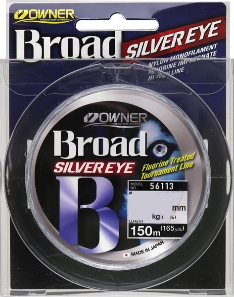 Леска монофильная Owner Broad Silver Eye 0.14мм 2.2кг / 56113-014 (150м)