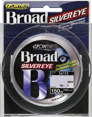 Леска монофильная Owner Broad Silver Eye 0.16мм 2.7кг / 56113-016 (150м) -