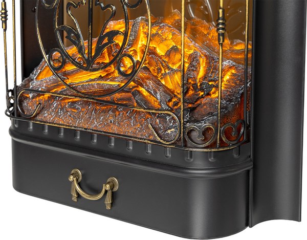 Каминокомплект Смолком Brighton Corner Std-Asp Fobos FX M Black RC (дуб антик)