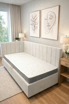 

Односпальная кровать, Ровена 90x200 угол левый