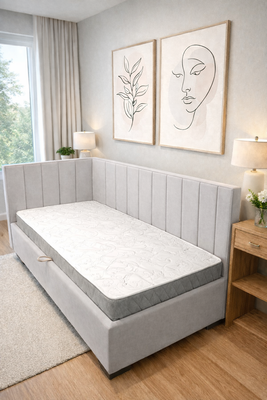 

Односпальная кровать, Ровена 90x200 угол левый