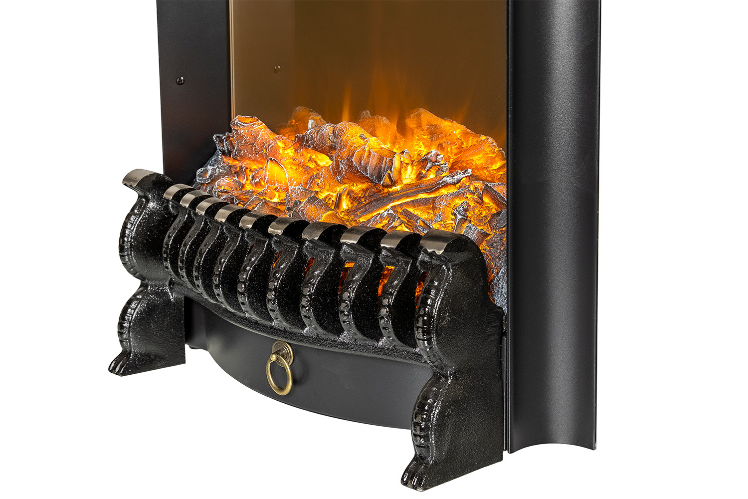 Каминокомплект Смолком Verona STD-ASP Fobos FX M Black RC (бьянко белый) — фото 4