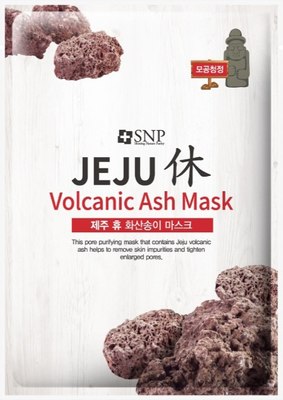 Маска для лица тканевая SNP Jeju Rest Volcanic Ash Очищающая поры (22мл) - 