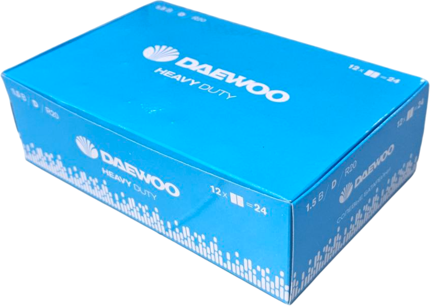 Комплект батареек Daewoo Heavy Duty R 20 SP2 / 5029453 (24шт)