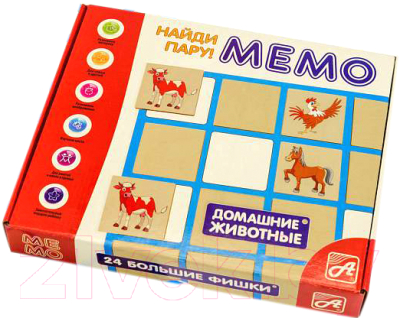 

Развивающая игра Анданте, Найди пару. Домашние животные / Д574а
