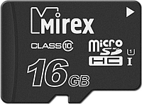 Карта памяти Mirex microSDHC (Class 10) 16GB (13612-MCSUHS16) - 
