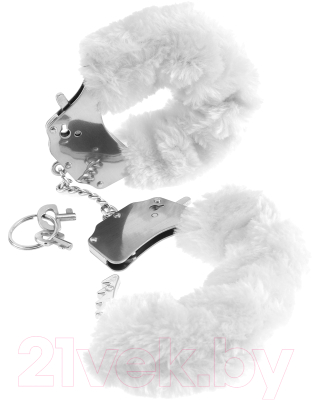 Наручники Pipedream Original Furry Cuffs 24324 / PD3804-19 (с белым мехом)