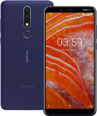 Смартфон Nokia 3.1 Plus 3GB/32GB / TA-1104 (синий)