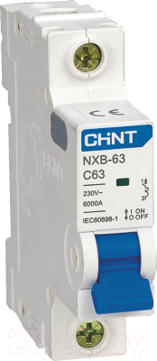 Выключатель автоматический Chint NXB-63 1P 4A 6кА C / 814011