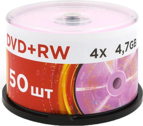 Набор дисков DVD+RW Mirex Brand Cake Box 4.7Gb 4x / UL130022A4B