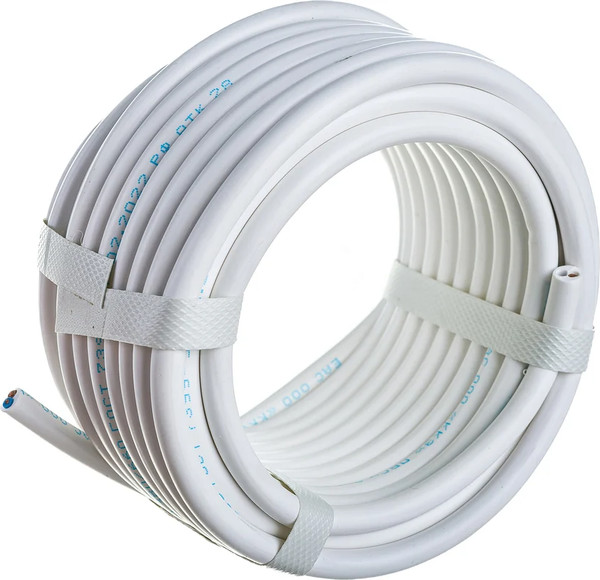 Провод силовой Rexant 01-8035-10 (10м, белый)