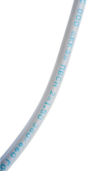 Провод силовой Rexant 01-8035-5 (5м, белый)