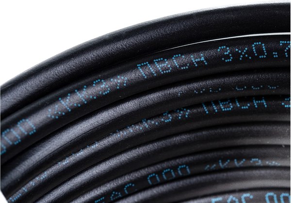 Провод силовой Rexant 01-8043-10 (10м, черный)