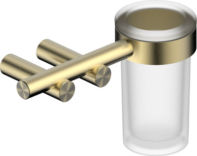 Стакан для зубной щетки и пасты Abber Osten 316 AA1860BG (брашированное светлое золото) -