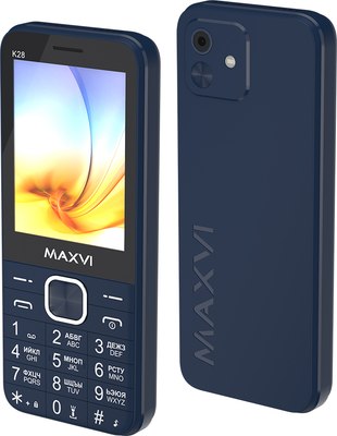 Мобильный телефон Maxvi K28 (синий) - 