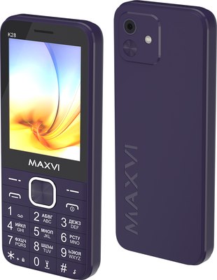 Мобильный телефон Maxvi K28 (фиолетовый) - 
