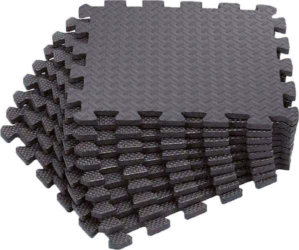 Коврик для йоги и фитнеса UNIX Fit Пазл / EVAMU24GY