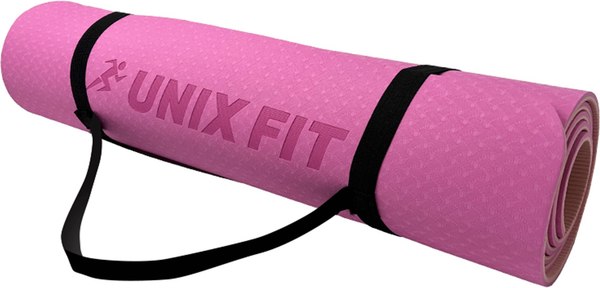 Коврик для йоги и фитнеса UNIX Fit YMU6MMPK (розовый)