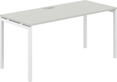 Письменный стол Norden 160х70х75 / SG.206.SH.44.WH (белый/серый бархат) - 