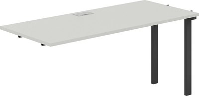 Стол-приставка Norden s-b-s 320х70х75 / SG.268.SH.63.AN (антрацит/серый бархат) - 