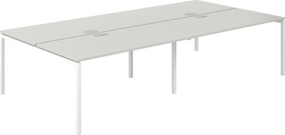 Комплект письменных столов Norden 320х163.8х75 / SG.259.SH.44.WH (белый/серый бархат) - 