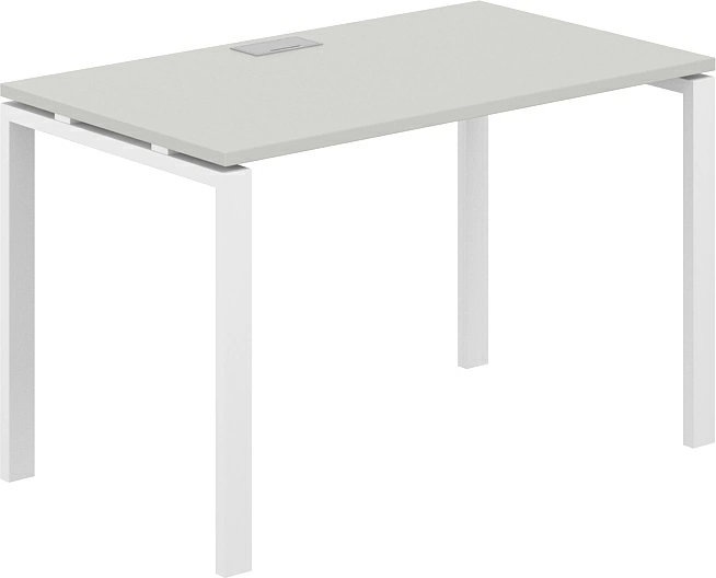 Письменный стол Norden 120х70х75 / SG.204.SH.63.WH (белый/серый бархат)